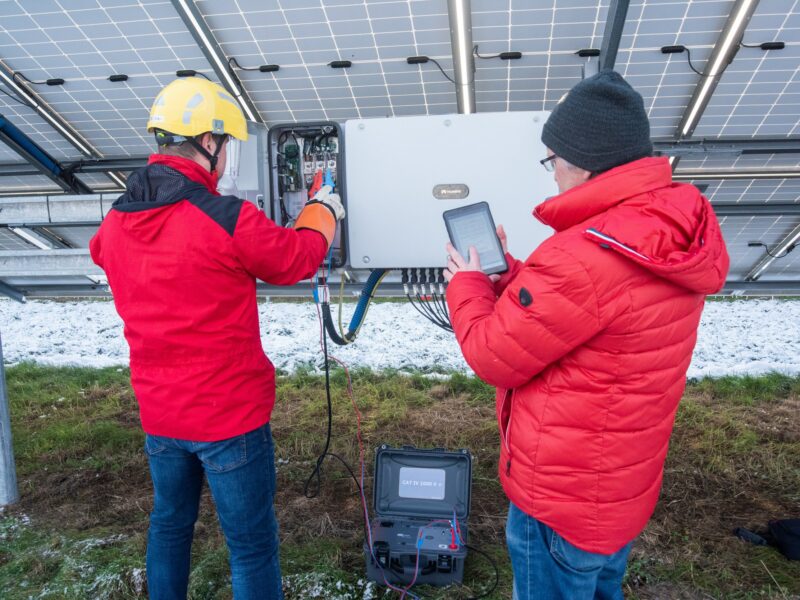Measuring short circuit loop impedance at solar photovoltaic farms and power plants